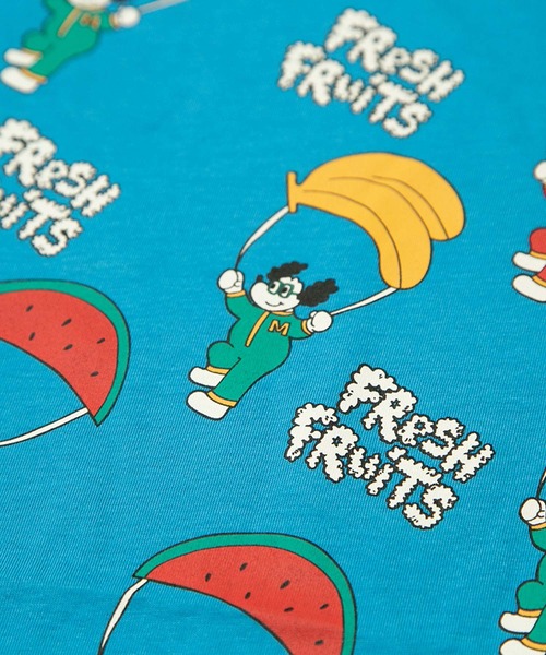 MAKE YOUR DAY(メイクユアデイ)の「フルーツパラシュート総柄半袖Tシャツ■80~140cm(Tシャツ/カットソー・キッズ・ブルー/レッド・130/120/90/80/140/110/100)」の10枚目の写真