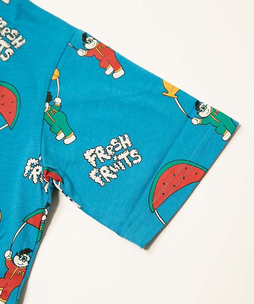 MAKE YOUR DAY(メイクユアデイ)の「フルーツパラシュート総柄半袖Tシャツ■80~140cm(Tシャツ/カットソー・キッズ・ブルー/レッド・130/120/90/80/140/110/100)」の11枚目の写真