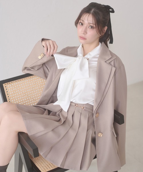 Ambre Neige（アンブルネージュ）の「bow tie blouse / ボウタイブラウス（シャツ/ブラウス・レディース・オフホワイト/ライトピンク/ライトブルー/ダークブラウン/アイボリー・FREE）」の17枚目の写真