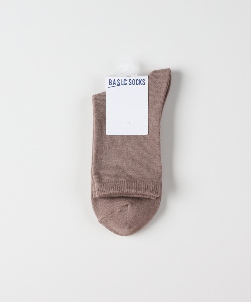 Right-on（ライトオン）の「【BASIC SOCKS】Q平編みソックス (ナチュラル / 着心地 / ニュアンスカラー / 汎用性)（ソックス/靴下・レディース・ピンク/ホワイト/ベージュ/ブルー/ブラック・フリー）」の4枚目の写真
