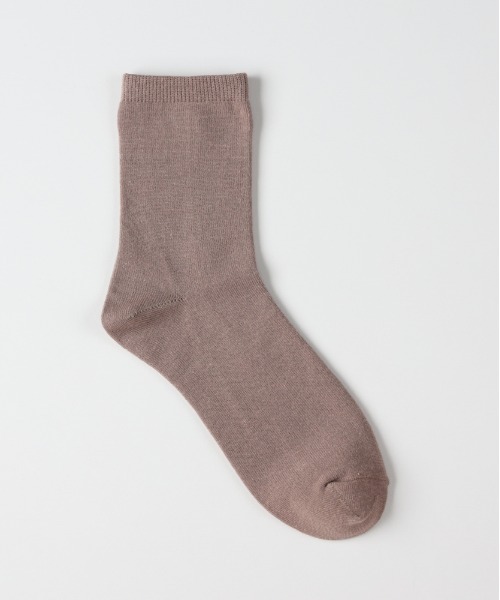 Right-on（ライトオン）の「【BASIC SOCKS】Q平編みソックス (ナチュラル / 着心地 / ニュアンスカラー / 汎用性)（ソックス/靴下・レディース・ピンク/ホワイト/ベージュ/ブルー/ブラック・フリー）」の7枚目の写真