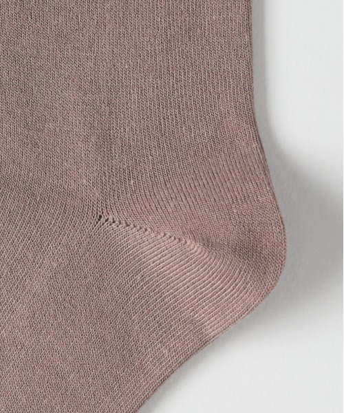 Right-on（ライトオン）の「【BASIC SOCKS】Q平編みソックス (ナチュラル / 着心地 / ニュアンスカラー / 汎用性)（ソックス/靴下・レディース・ピンク/ホワイト/ベージュ/ブルー/ブラック・フリー）」の10枚目の写真