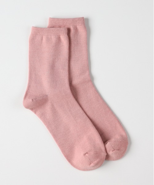 Right-on（ライトオン）の「【BASIC SOCKS】Q平編みソックス (ナチュラル / 着心地 / ニュアンスカラー / 汎用性)（ソックス/靴下・レディース・ピンク/ホワイト/ベージュ/ブルー/ブラック・フリー）」の13枚目の写真