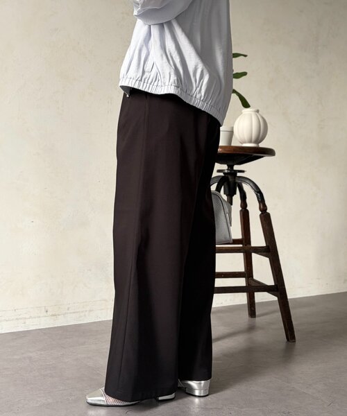 Chez toi（シェトワ）の「とろみイージーパンツ（その他パンツ・レディース・ブラック/グリーン/ベージュ・FREE）」の8枚目の写真