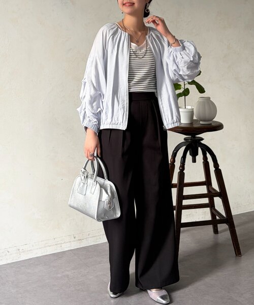 Chez toi（シェトワ）の「とろみイージーパンツ（その他パンツ・レディース・ブラック/グリーン/ベージュ・FREE）」の11枚目の写真