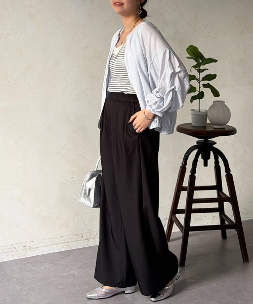 Chez toi（シェトワ）の「とろみイージーパンツ（その他パンツ・レディース・ブラック/グリーン/ベージュ・FREE）」の12枚目の写真