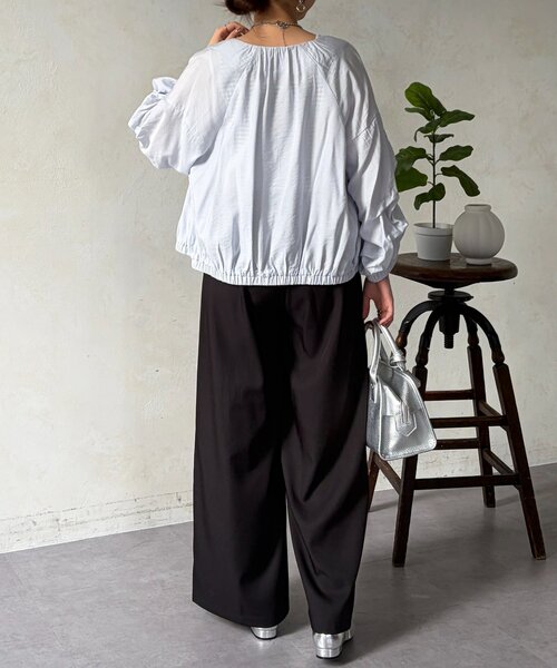 Chez toi（シェトワ）の「とろみイージーパンツ（その他パンツ・レディース・ブラック/グリーン/ベージュ・FREE）」の13枚目の写真