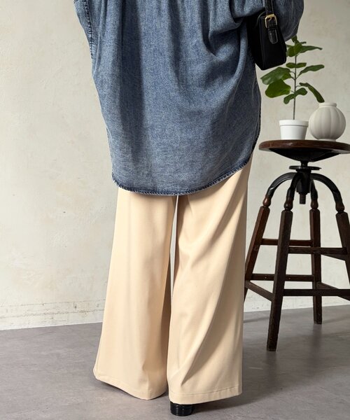 Chez toi（シェトワ）の「とろみイージーパンツ（その他パンツ・レディース・ブラック/グリーン/ベージュ・FREE）」の17枚目の写真