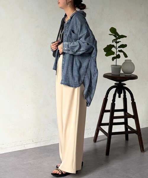 Chez toi（シェトワ）の「とろみイージーパンツ（その他パンツ・レディース・ブラック/グリーン/ベージュ・FREE）」の20枚目の写真