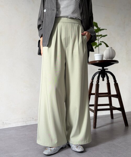 Chez toi（シェトワ）の「とろみイージーパンツ（その他パンツ・レディース・ブラック/グリーン/ベージュ・FREE）」の22枚目の写真