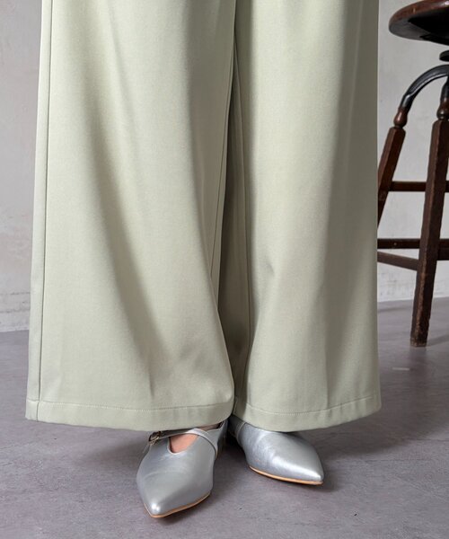 Chez toi（シェトワ）の「とろみイージーパンツ（その他パンツ・レディース・ブラック/グリーン/ベージュ・FREE）」の7枚目の写真