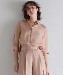 martinique | シルキーキュプラオーバーサイズスリーブシャツ（セットアップ可）(シャツ/ブラウス)