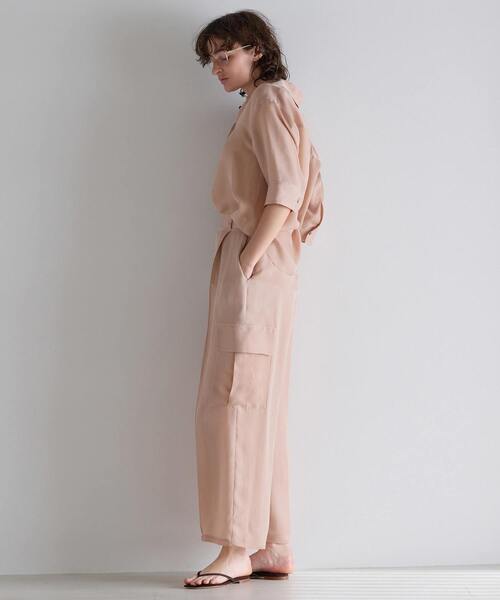 martinique（マルティニーク）の「シルキーキュプラオーバーサイズスリーブシャツ（セットアップ可）（シャツ/ブラウス・レディース・ピンク・FREE）」の7枚目の写真