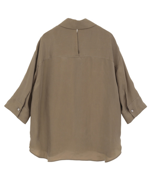 martinique（マルティニーク）の「シルキーキュプラオーバーサイズスリーブシャツ（セットアップ可）（シャツ/ブラウス・レディース・ピンク・FREE）」の8枚目の写真