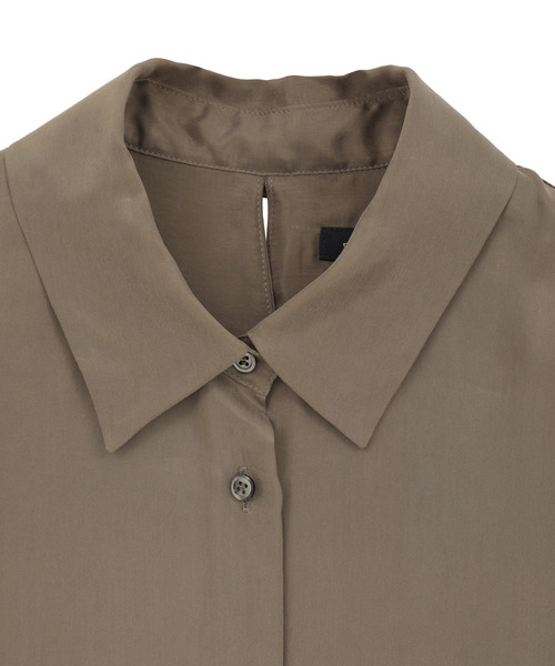 martinique（マルティニーク）の「シルキーキュプラオーバーサイズスリーブシャツ（セットアップ可）（シャツ/ブラウス・レディース・ピンク・FREE）」の9枚目の写真