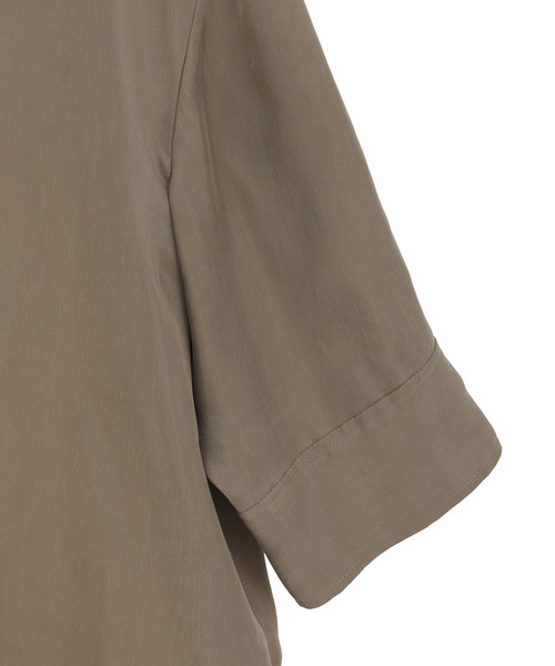 martinique（マルティニーク）の「シルキーキュプラオーバーサイズスリーブシャツ（セットアップ可）（シャツ/ブラウス・レディース・ピンク・FREE）」の10枚目の写真