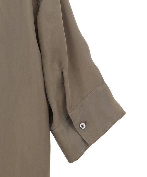 martinique（マルティニーク）の「シルキーキュプラオーバーサイズスリーブシャツ（セットアップ可）（シャツ/ブラウス・レディース・ピンク・FREE）」の13枚目の写真