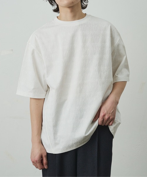COLONY 2139（コロニートゥーワンスリーナイン）の「ブライトジャガード半袖TEE（Tシャツ/カットソー・メンズ・ブラック/ホワイト/ブラウン・MEDIUM/LARGE）」の4枚目の写真