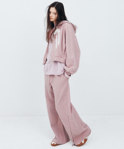 LE CIEL BLEU（ルシェルブルー）の「トラックパンツ / Track Pants（その他パンツ・レディース・グレー/ブラック/ピンク・36/38）」の3枚目の写真