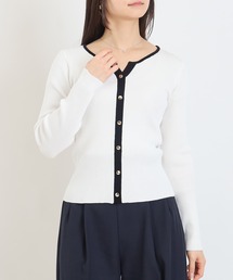 TRUDEA（トルディア）の「スリットネックリブニット（ニット/セーター）」