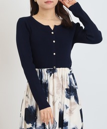 TRUDEA（トルディア）の「スリットネックリブニット（ニット/セーター）」