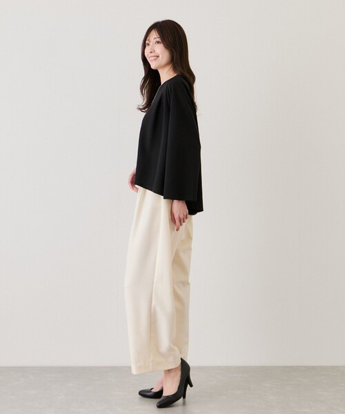 Jayro（ジャイロ）の「カットジョーゼットプルオーバー（その他トップス・レディース・ベージュ/ネイビー/ホワイト系その他/ブラック・M）」の9枚目の写真