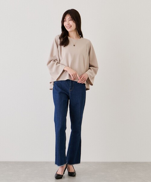 Jayro（ジャイロ）の「カットジョーゼットプルオーバー（その他トップス・レディース・ベージュ/ネイビー/ホワイト系その他/ブラック・M）」の20枚目の写真