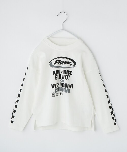 THE SHOP TK (ザ ショップ ティーケー )の「【110-160】長袖プリントアソートT(Tシャツ/カットソー・キッズ・オフホワイト/ブラック/ベージュ系その他6/ブラック系その他4/ブルー系5/アイボリー系・13/11/14/15 /16/12)」の1枚目の写真