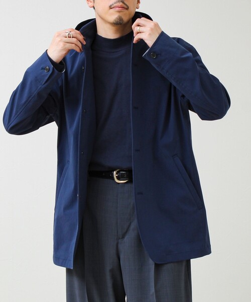 GLOSTER(グロスター)の「【GLOSTER名品アウター】スタンドフードブルゾン(ブルゾン・メンズ・ブラック/サックスブルー/ネイビー・L/M/S)」の3枚目の写真