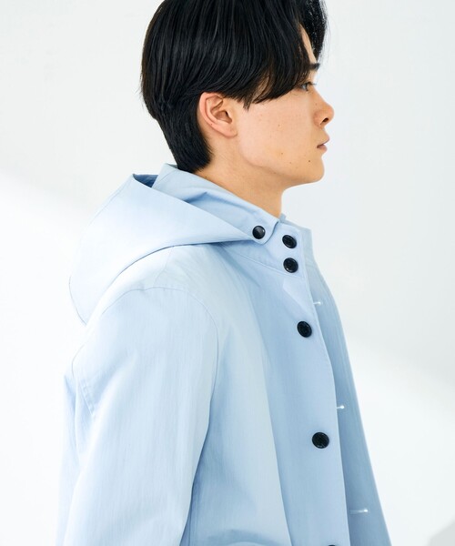 GLOSTER(グロスター)の「【GLOSTER名品アウター】スタンドフードブルゾン(ブルゾン・メンズ・ブラック/サックスブルー/ネイビー・L/M/S)」の10枚目の写真