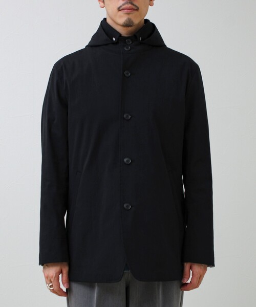 GLOSTER(グロスター)の「【GLOSTER名品アウター】スタンドフードブルゾン(ブルゾン・メンズ・ブラック/サックスブルー/ネイビー・L/M/S)」の18枚目の写真