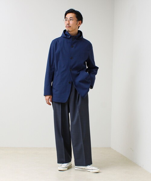 GLOSTER(グロスター)の「【GLOSTER名品アウター】スタンドフードブルゾン(ブルゾン・メンズ・ブラック/サックスブルー/ネイビー・L/M/S)」の20枚目の写真