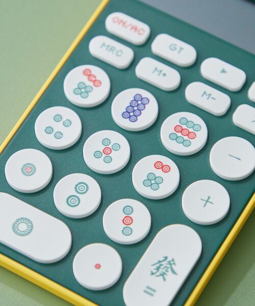 BIRTHDAY BAR(バースデイバー)の「MAHJONG DENTAKU 麻雀電卓(ステーショナリー・レディース・グリーン/ホワイト・0)」の7枚目の写真