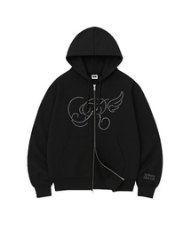 RANDOMOFF（ランダムオフ）の「R DOT WING OVER FIT 2-WAY ZIP-UP (2color)（パーカー）」