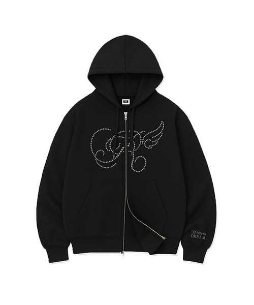 R DOT WING OVER FIT 2-WAY ZIP-UP (2color)（パーカー）｜RANDOMOFF