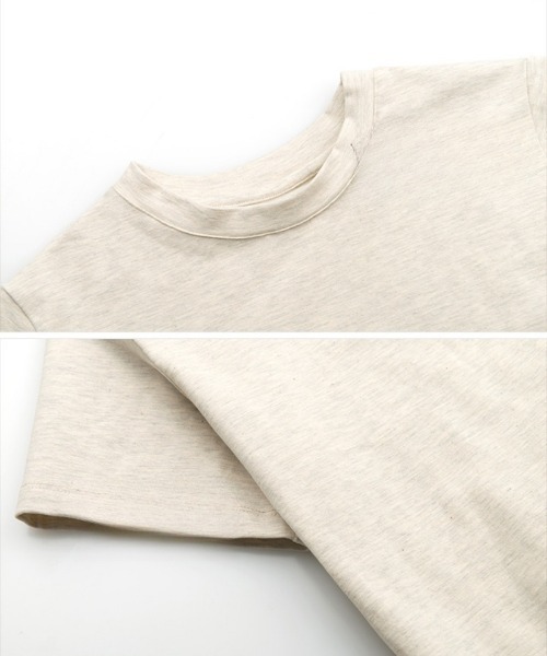 Ritzy（リッツィー）の「ラウンドネック・スリムTシャツ（Tシャツ/カットソー・レディース・グレー/ブラック/ホワイト/パープル・LARGE/MEDIUM）」の8枚目の写真