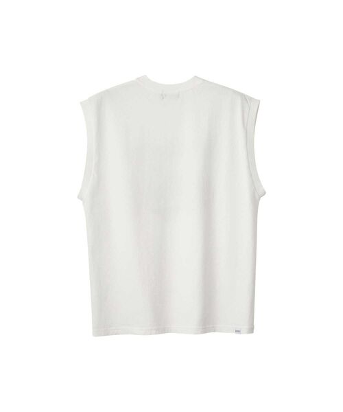 HYSTERIC GLAMOUR（ヒステリックグラマー）の「HYSTERIC IS HOT ノースリーブTシャツ（キャミソール・メンズ・ホワイト/カーキ/ブラック・SMALL/MEDIUM/LARGE/X-LARGE）」の4枚目の写真