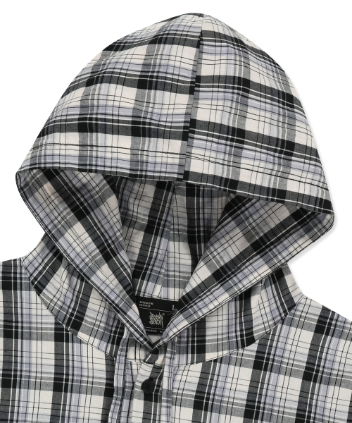 BROWNBREATH（ブラウンブレス）の「CHECK HOOD SHIRTS - BLACK（シャツ/ブラウス・レディース・その他・SMALL/MEDIUM/LARGE/X-LARGE）」の3枚目の写真