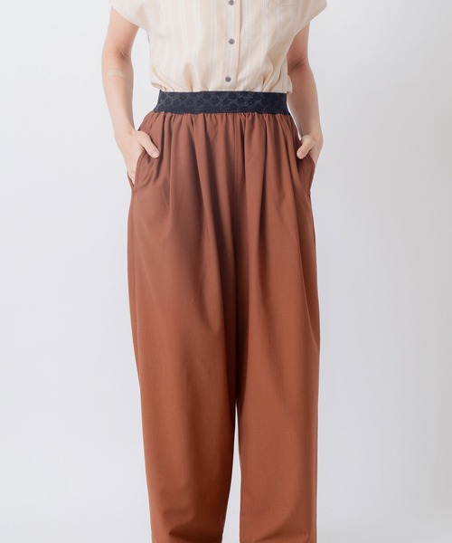 Kelen(ケレン)の「「KELEN / ケレン」ジャガードゴムウエストパンツ(その他パンツ・レディース・グレー/ブラウン/ブラック/サックスブルー・S/M)」の20枚目の写真