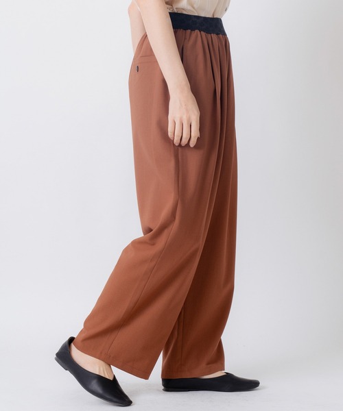 Kelen(ケレン)の「「KELEN / ケレン」ジャガードゴムウエストパンツ(その他パンツ・レディース・グレー/ブラウン/ブラック/サックスブルー・S/M)」の21枚目の写真