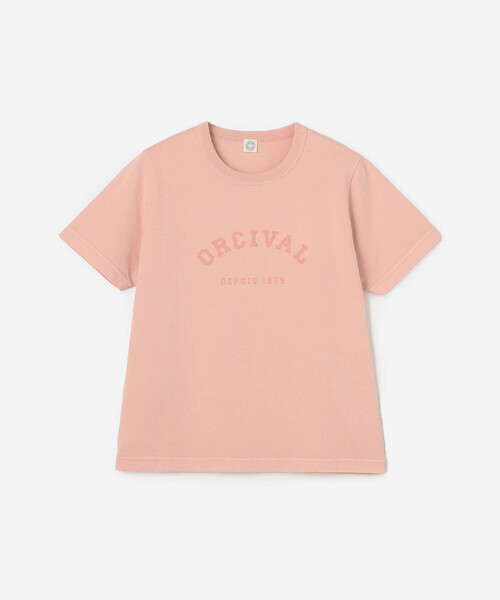 ORCIVAL(オーシバル)の「ORCIVAL | ジャージーニット コンパクトプリントTシャツ WOMEN(Tシャツ/カットソー・レディース・ピンク/グレイッシュベージュ/チャコール・1)」の4枚目の写真