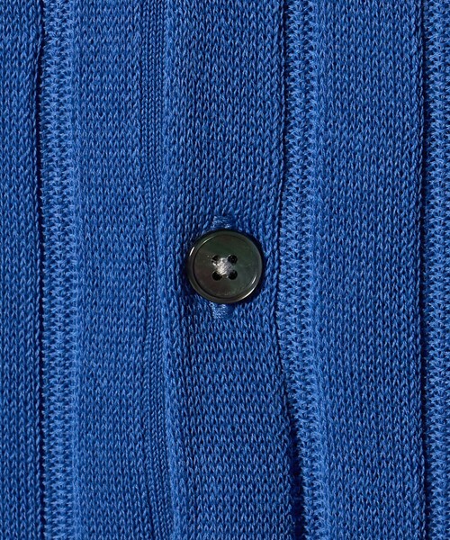 UNITED ARROWS(ユナイテッドアローズ)の「シャーリーカーン ワイドリブ ニットポロシャツ(ポロシャツ・メンズ・ダークブラウン/ライトグレー/ブラック/コバルトブルー・XL/L/M/S)」の6枚目の写真