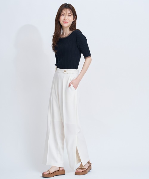NOELA(ノエラ)の「ストレートパンツ(その他パンツ・レディース・ネイビー/オフホワイト・S/M)」の5枚目の写真