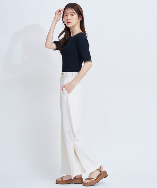 NOELA(ノエラ)の「ストレートパンツ(その他パンツ・レディース・ネイビー/オフホワイト・S/M)」の6枚目の写真