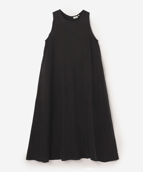 LE GLAZIK（ルグラジック）の「LE GLAZIK | キュプラ ノースリーブワンピース WOMEN（ワンピース・レディース・ブルー系その他/チャコール/グレイッシュベージュ・36）」の4枚目の写真