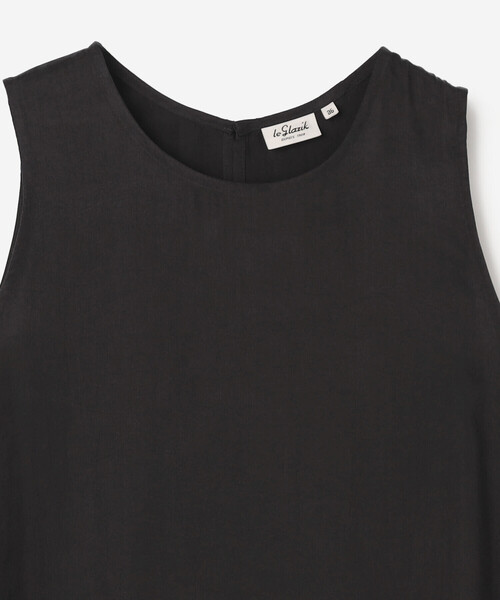 LE GLAZIK（ルグラジック）の「LE GLAZIK | キュプラ ノースリーブワンピース WOMEN（ワンピース・レディース・ブルー系その他/チャコール/グレイッシュベージュ・36）」の6枚目の写真