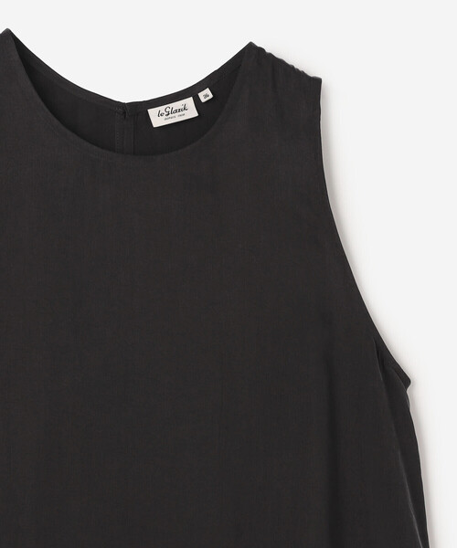 LE GLAZIK（ルグラジック）の「LE GLAZIK | キュプラ ノースリーブワンピース WOMEN（ワンピース・レディース・ブルー系その他/チャコール/グレイッシュベージュ・36）」の7枚目の写真