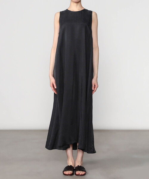 LE GLAZIK（ルグラジック）の「LE GLAZIK | キュプラ ノースリーブワンピース WOMEN（ワンピース・レディース・ブルー系その他/チャコール/グレイッシュベージュ・36）」の11枚目の写真