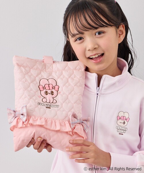 ※ひらり 【新品】うさと　子供服セットアップ　バック付き セットアップ】ハーフジップトップス＆スカート(インパンツ付き) 子供