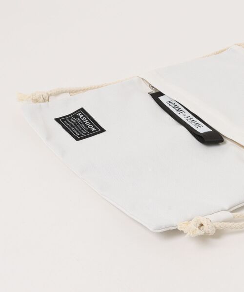 VIBGYOR（ヴィブジョー）の「FReePLACe/キャンバス ナップサック X12795（バックパック/リュック・レディース・ブラック・FREE）」の5枚目の写真